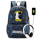 Danganronpa Pattern Backpack Boys Girls School Bags Rucksack