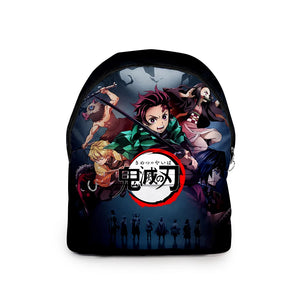 Kimetsu No Yaiba Demon Slayer 3D Print Backpack Waterproof for Students