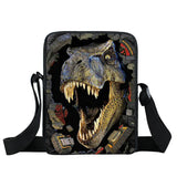 Dinosaur Messenger Bag Animal Painting Shoulder Handbag Girls Travel