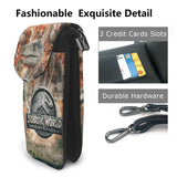 Dino Print Shoulder Bag Girls Leather Crossbody Purse