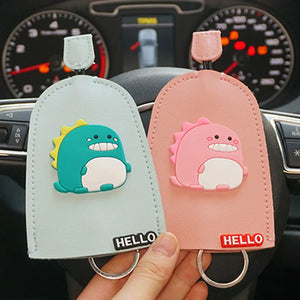 Dinosaur Unisex Key Bag Wallets PU Leather Key Holder Case