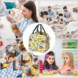 Dinosaur Insulated Lunch Bag for Kids, Cooler Bento Box for School