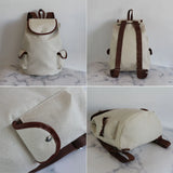 Cartoon Dog Paw Funny Women Backpack Drawstring Bags Linen Backpacks