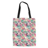 Eiffel Tower Women Handbag Folding Canvas Bag Shoulder Tote Book Bag