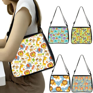 Animal Print Underarm Bag Adjustable Shoulder Shopping Tote