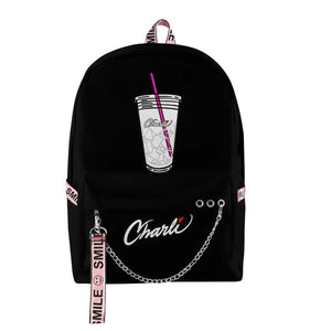 Charli D'Amelio Backpack for Boys Girls, Kpop Key Chain Accessories Bag