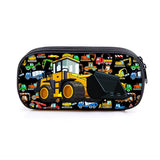 Kids Cartoon Fire Truck Excavator Pencil Bag