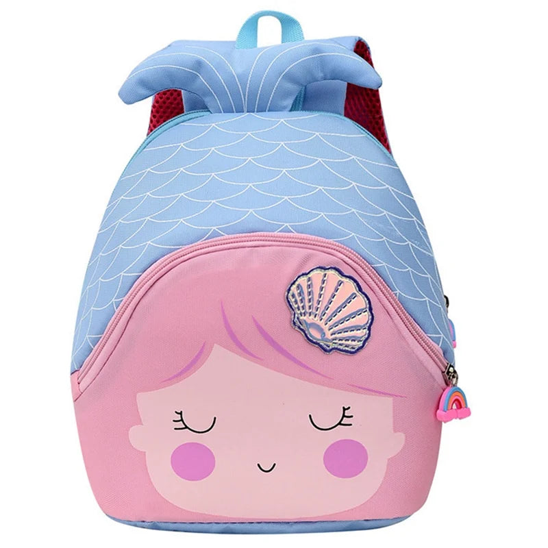 Cartoon Fish School Bag Student Schoolbag Girls Lovely Backpack Mochila Kinder