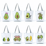 Avocado Print Women Tote Shoulder Shopping Bag