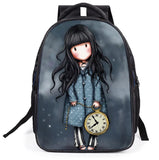 Anime Girl Print School Backpack Light Book Bag