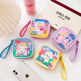 Girls Earphone Case Data Cable Storage Portable Organizer Bag