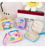 Girls Earphone Case Data Cable Storage Portable Organizer Bag