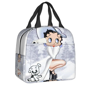 Betty Boop Insulated Lunch Bag Waterproof Thermal Cooler Women