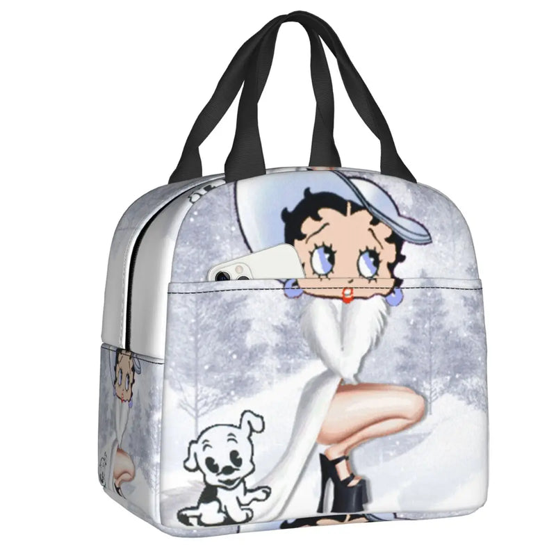 Betty Boop Insulated Lunch Bag Waterproof Thermal Cooler Women