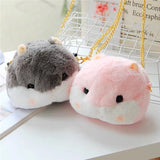 Harajuku Soft Hamster Handbag Stuffed Mouse Messenger Bag for Women