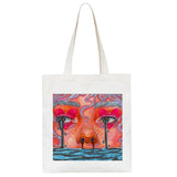 Harajuku Print Canvas Bag Gothic Casual Shopper Bag