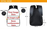 Cartoon Hero Academy Training 3D Backpack School Bag Book Zipper Messenger