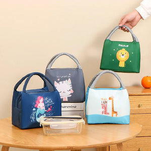 Cartoon Insulated Bento Box Thermal Bag for Lunch