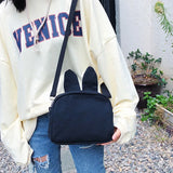 Japanese Rabbit Ear Small Change Canvas Shoulder Bag