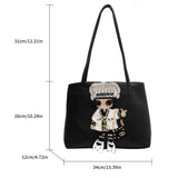 Women Leather Shoulder Bag Top Handle Tote Handbag Sac A Main