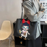 Women Leather Shoulder Bag Top Handle Tote Handbag Sac A Main