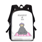Lazy Sloth Print School Bag for Boys and Girls