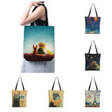 Little Prince Women Canvas Shopper Bag Eco Foldable Reusable Tote