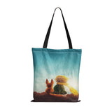 Little Prince Women Canvas Shopper Bag Eco Foldable Reusable Tote