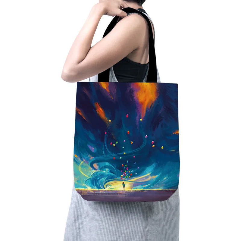 Little Prince Women Canvas Shopper Bag Eco Foldable Reusable Tote