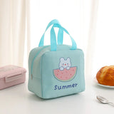 Kids Cartoon Lunch Bag Insulated Aluminum Foil Lunch Box Office Student Portable