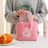 Kids Cartoon Lunch Bag Insulated Aluminum Foil Lunch Box Office Student Portable