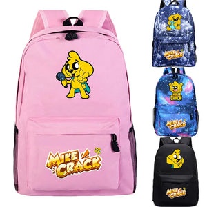 Cartoon Mikecrack School Backpack for Students