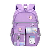 Cartoon Pocket Nylon Backpack Travel Rucksack Casual Daypack School Bag for Girl