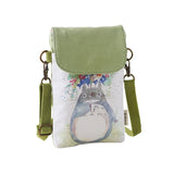 Totoro Shoulder Bag Manga Canvas Messenger Handbag Girls Mini Phone Pouch