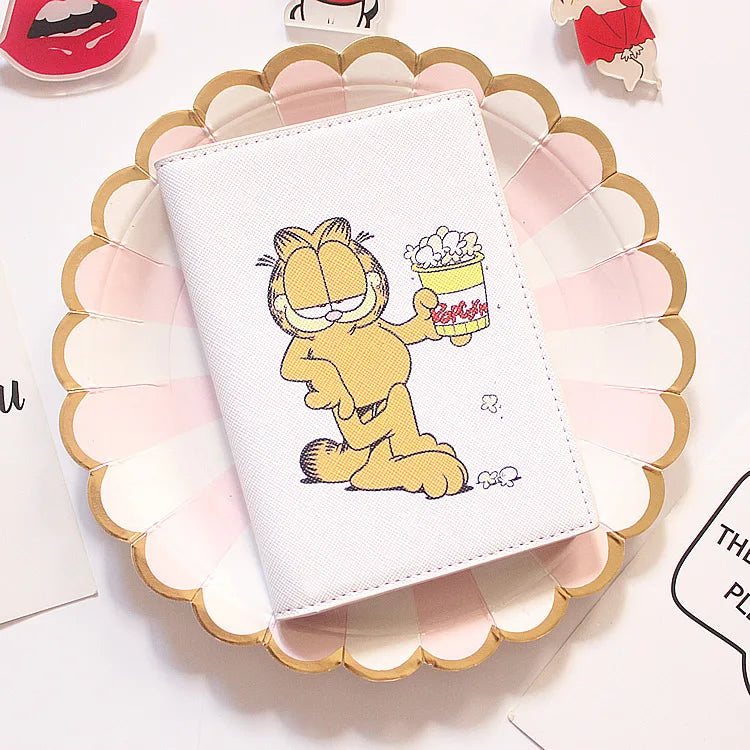 Cartoon PU Leather Passport Cover Boys Girls Passport Holder Organizer