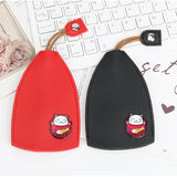 Cartoon PU Leather Key Bag - Unisex Key Wallets