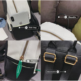 Panda Pattern School Bags Kids Backpack PU Leather Mini Kindergarten