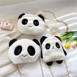 Panda Handbags Plush Animal Crossbody Bags Chains Shoulder Purse Women Phone Bag
