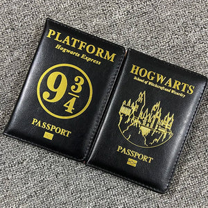 Cartoon Passport Cover Pu Leather Travel Wallet Holder (Free Engraving)