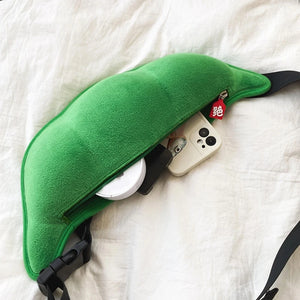 Funny Cartoon Pea Messenger Bag for Teen Girls