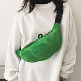 Funny Cartoon Pea Messenger Bag for Teen Girls