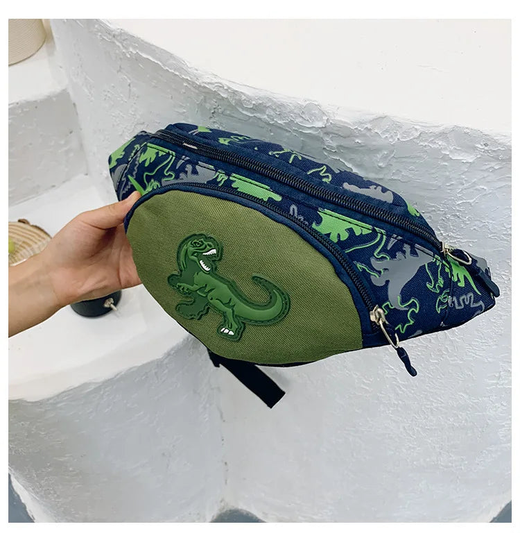 Children Dinosaur Waist Bag Outdoor Toy Chest Hip Waist Packs