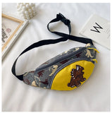 Children Dinosaur Waist Bag Outdoor Toy Chest Hip Waist Packs