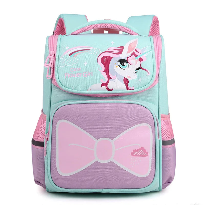 Cartoon Pink Girls School Bags Primary School Bag for Kids Backpack