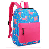 Girls Cartoon Print Backpack Large Capacity Waterproof Bags