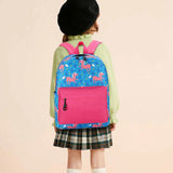 Girls Cartoon Print Backpack Large Capacity Waterproof Bags