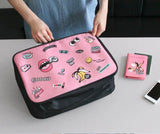 Cartoon Lips Eye Travel Bag Female Large Capacity