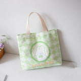 Cartoon Print Tote Bags Canvas Handbags for Women