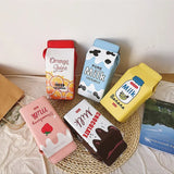 Fruit Milk Banana Strawberry Women Shoulder Mini Bag
