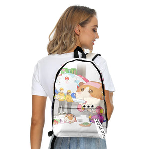 3D Print Molcar Student Backpack Waterproof Boys/Girls Travel Backpack